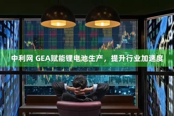 中利网 GEA赋能锂电池生产，提升行业加速度